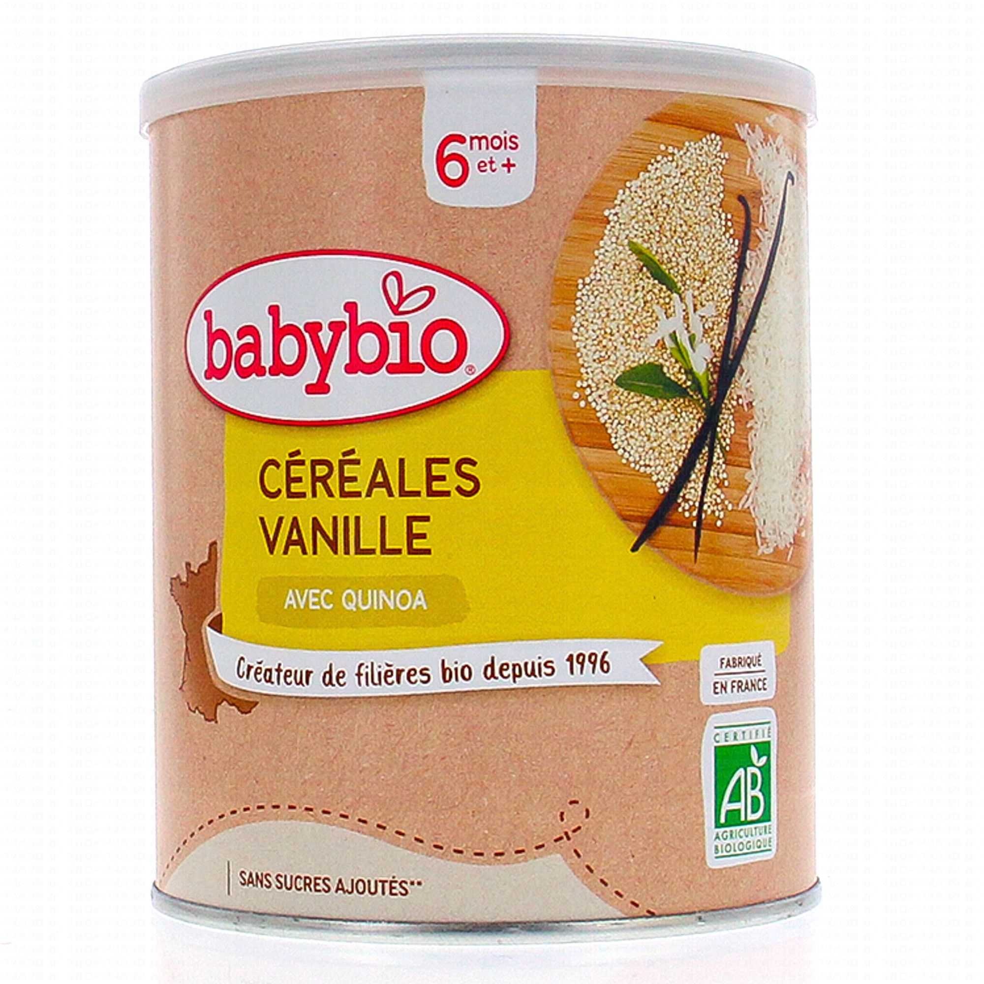 BABYBIO - CEREALES INFANTILES BIO 3 CEREALES NATURE DES 6 MOIS 220G - Bio  Pour Bébés