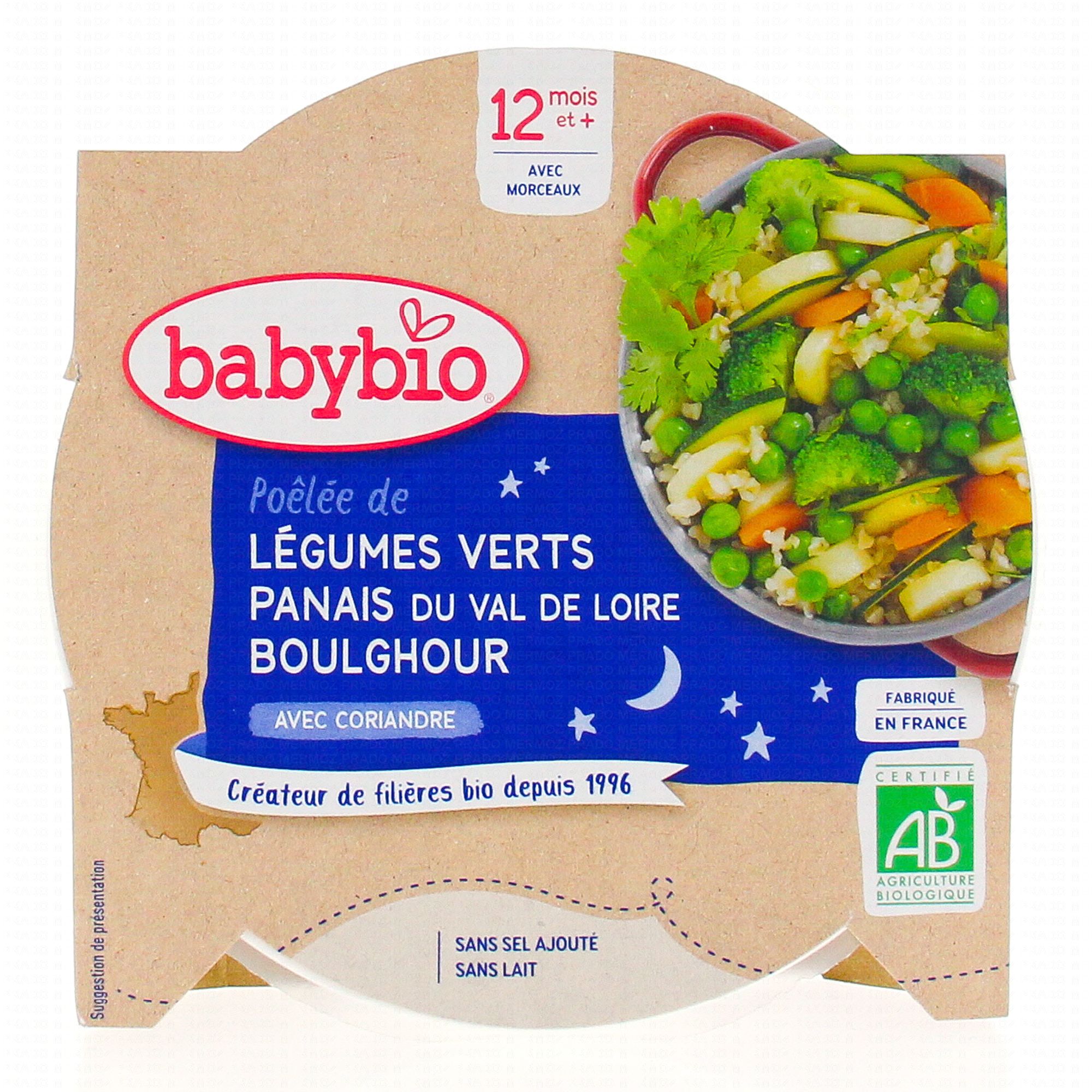 Plat bébé légumes pâtes, dès 18 mois CARREFOUR BABY BIO