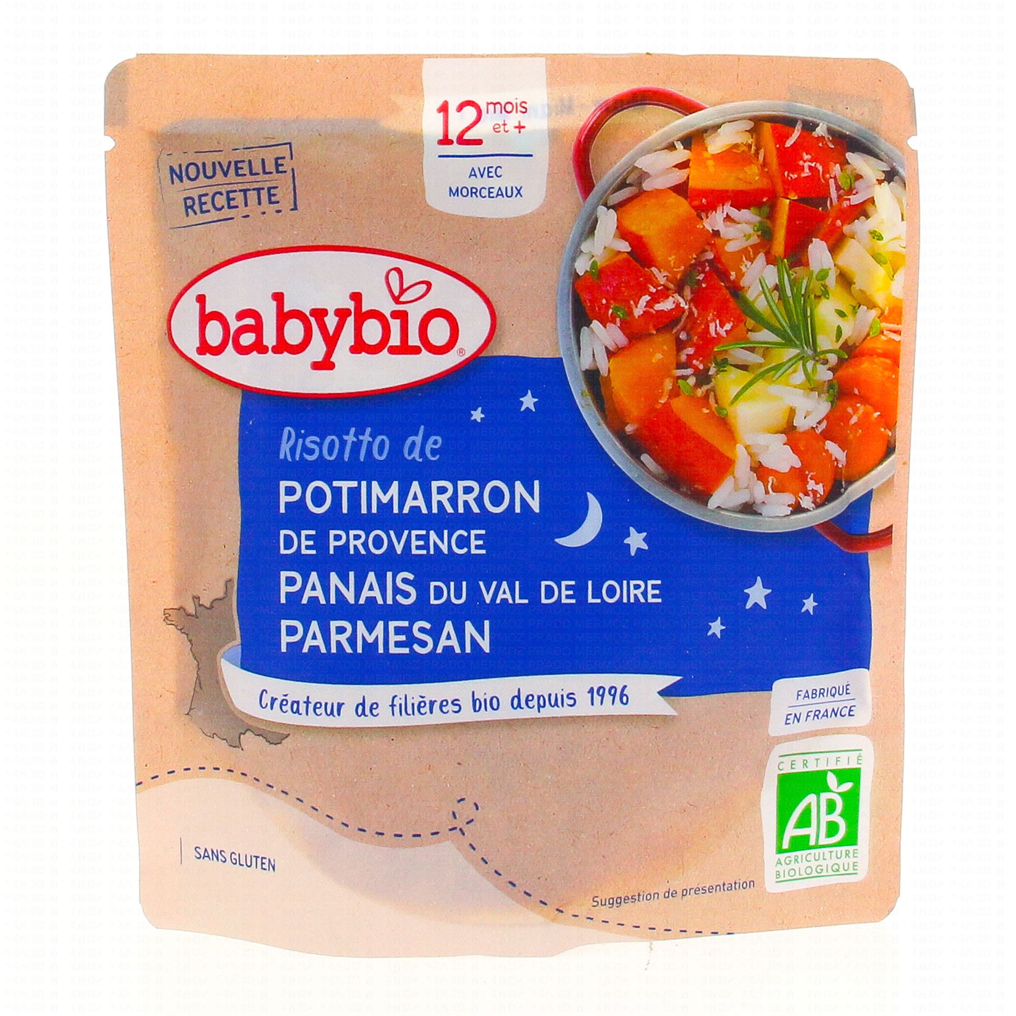 Babybio Repas Du Soir Petite Poche De Risotto De Potimarron Et Panais Des 12 Mois 190g Parapharmacie En Ligne Prado Mermoz