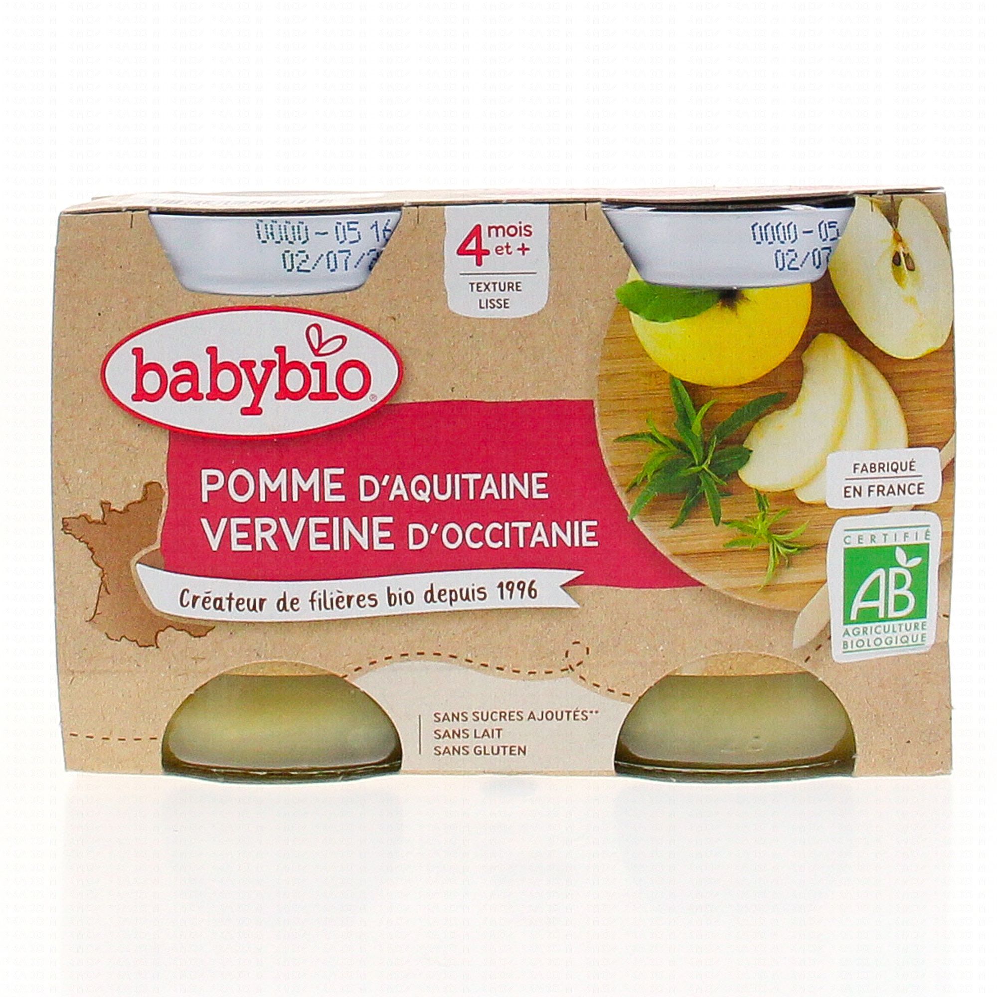 Babybio Petits pots Bébé Pomme de terre, petits pois et jambon Bio