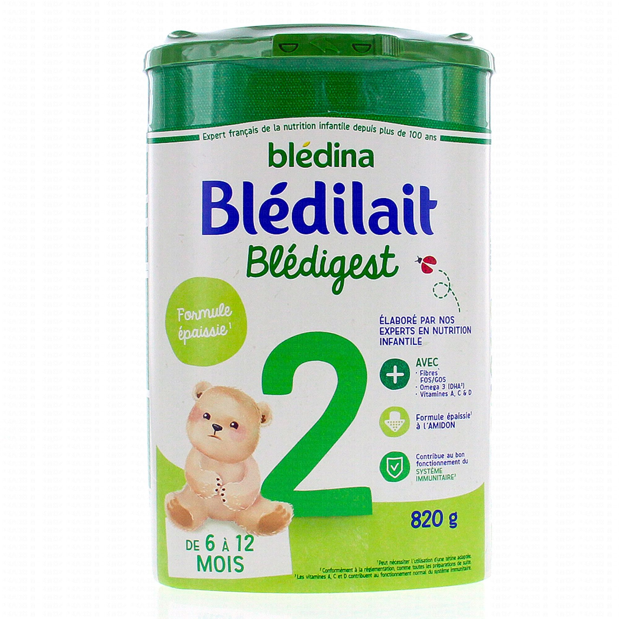 Blédina Blédilait Blédigest 2ème Âge de 6 à 12 Mois - 820 g