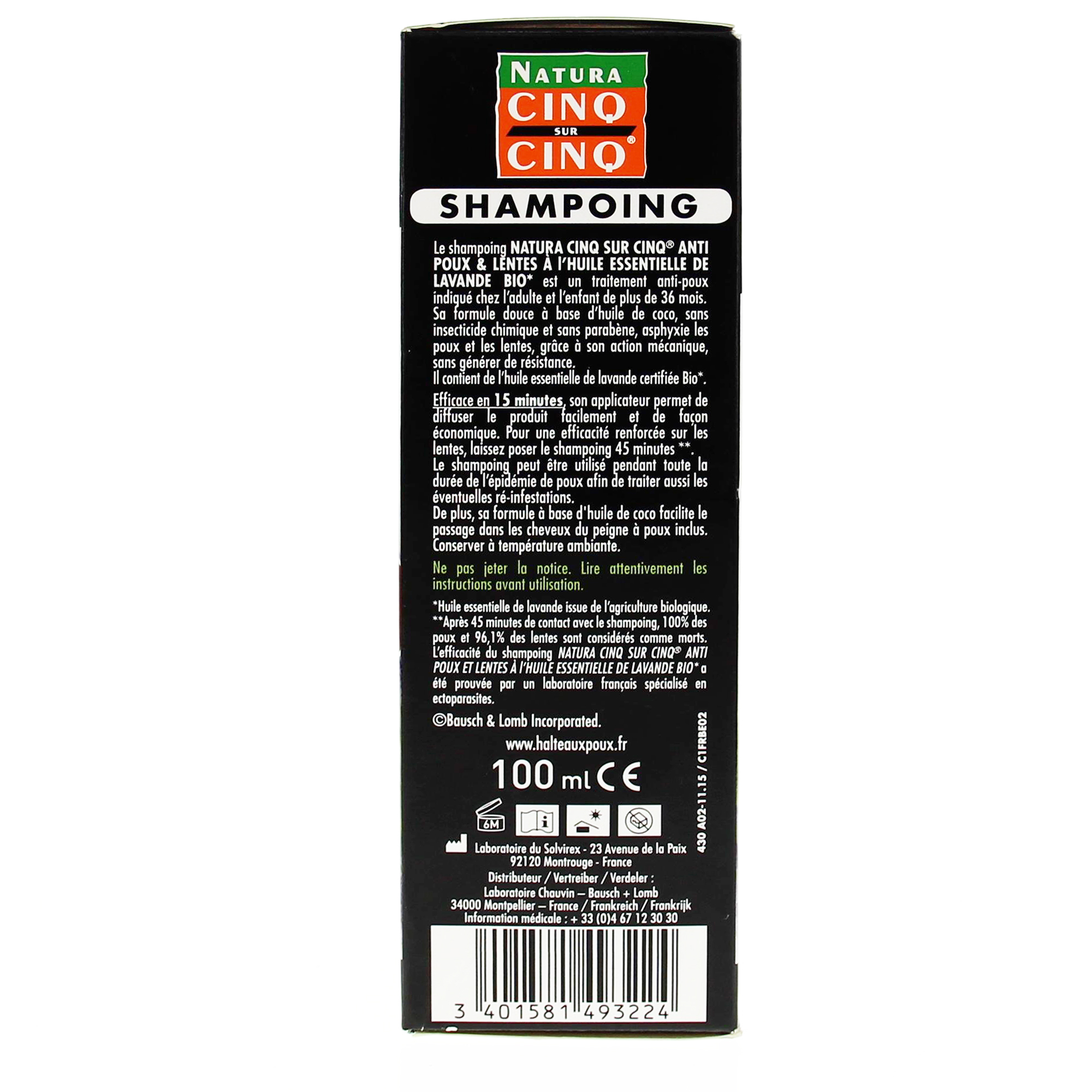 PARASIDOSE Poux-Lentes shampooing à l'huile essentielle de Lavande bio tube  200ml - Pharmacie Prado Mermoz
