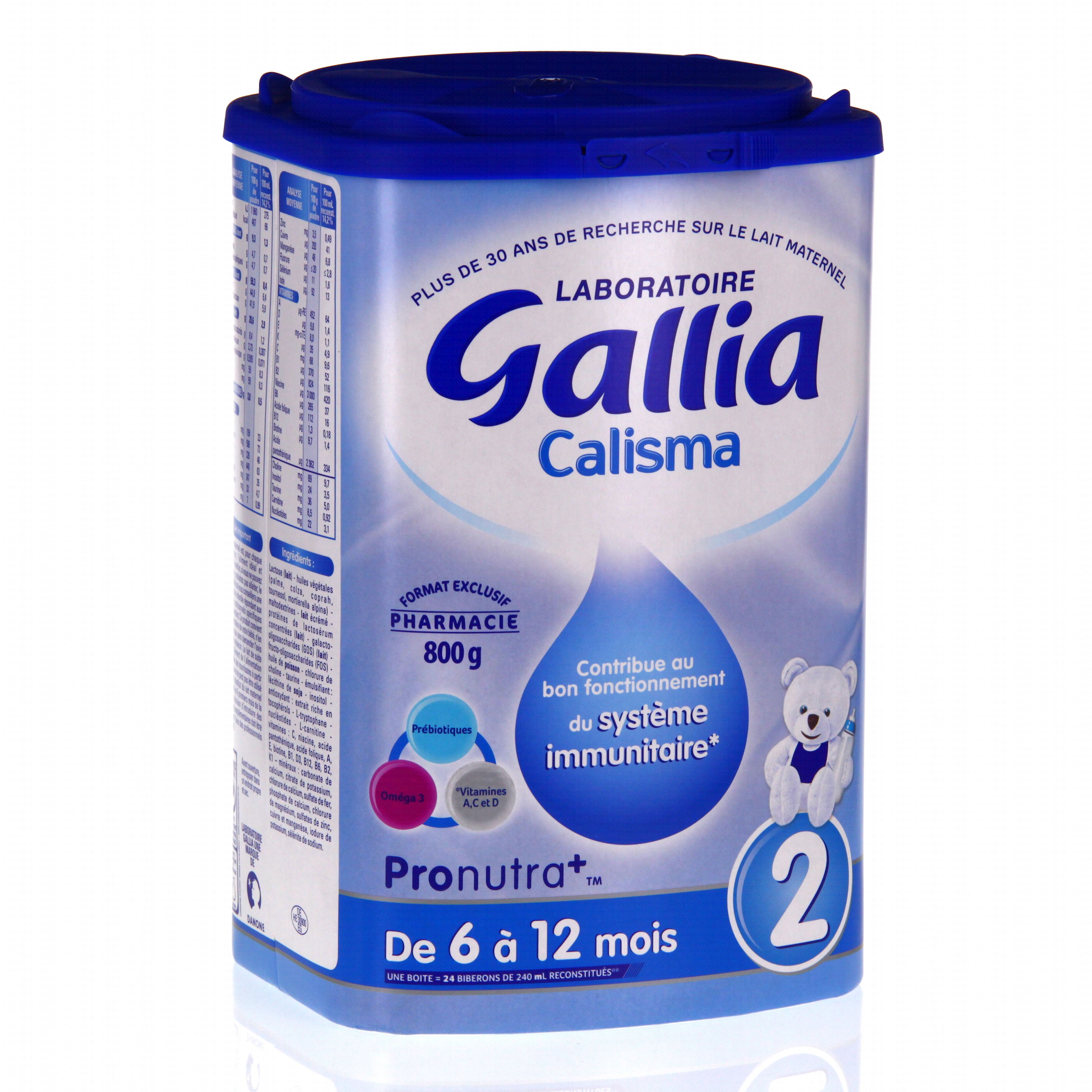 GALLIA Calisma Lait 2ème age bio 6-12 mois 800g - Parapharmacie Prado Mermoz