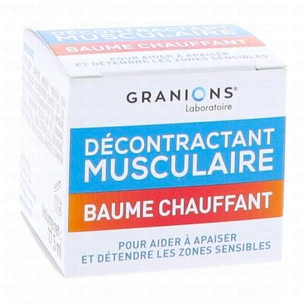 GRANIONS Décontractant Musculaire Baume Chauffant 27ml