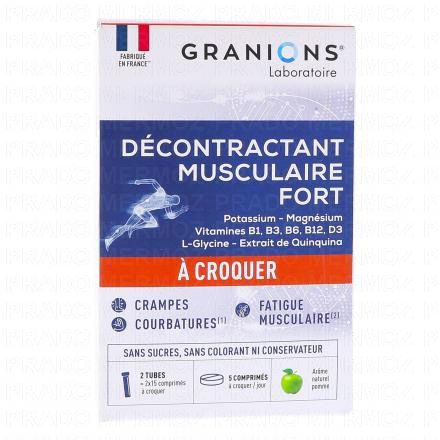 GRANIONS Décontractant musculaire fort 2x15 comprimés à croquer