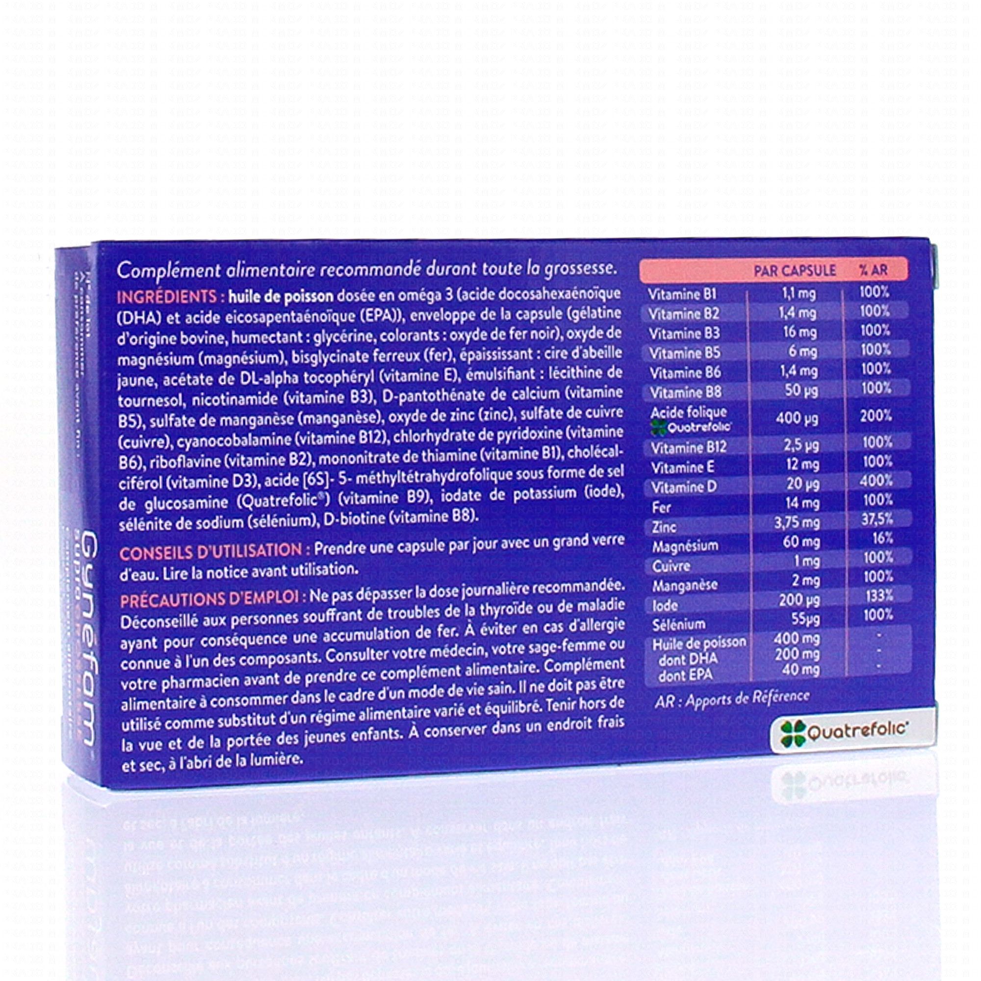 GYNEFAM Supra Grossesse 30 capsules - Parapharmacie Prado Mermoz