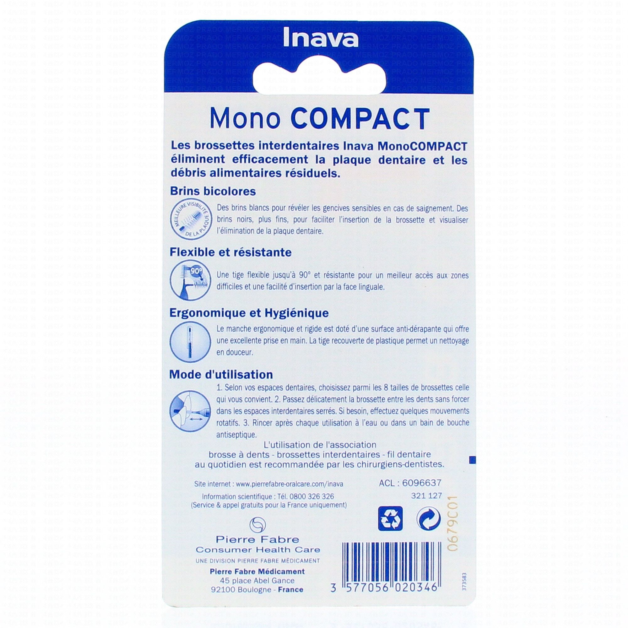 Inava Brossettes Interdentaires Mono Compact Iso 3 Orange 1,2mm