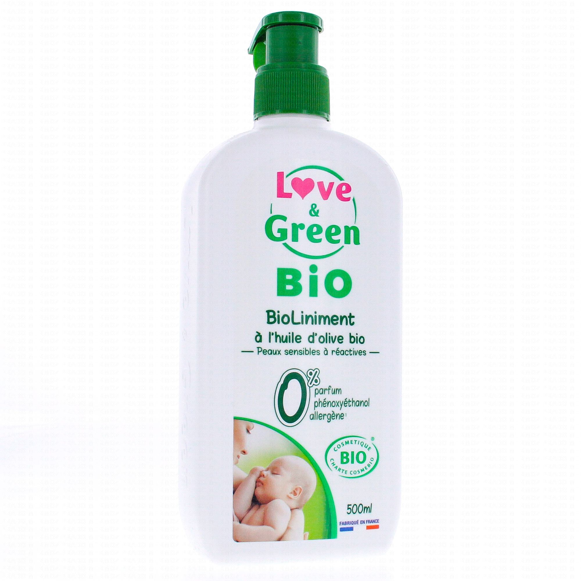 Love&Green BioLiniment à l'Huile d'Olive 500ml - Paraphamadirect