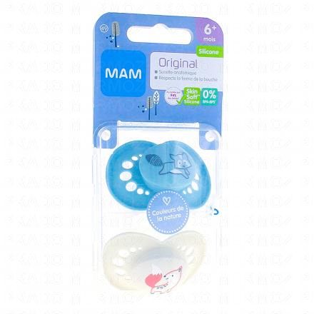MAM Duo Sucettes 2-6 mois Supreme silicone REF26 - Parapharmacie