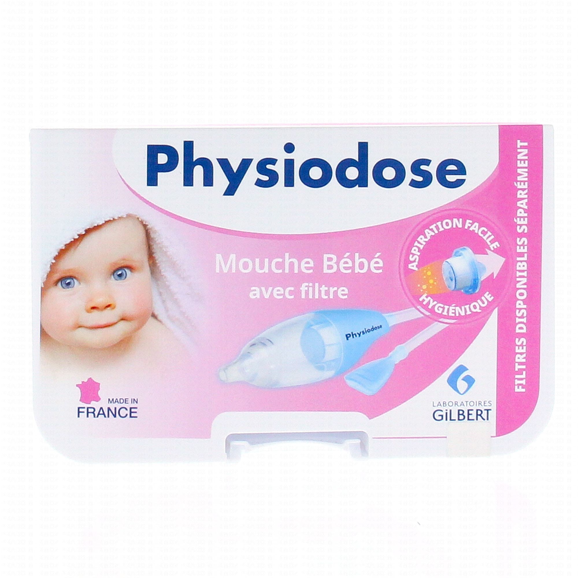 Physiodose Mouche-Bébé avec Filtre + 3 Filtres Offerts Pas Cher - Nez et  oreilles bébé
