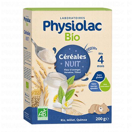 PHYSIOLAC Bio Céréales Nuit +4mois 200g