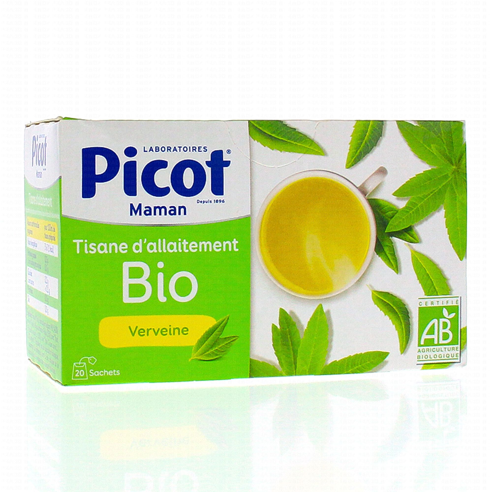 PICOT Tisane allaitement bio saveur Menthe douce citron vert x20 sachets -  Parapharmacie Prado Mermoz