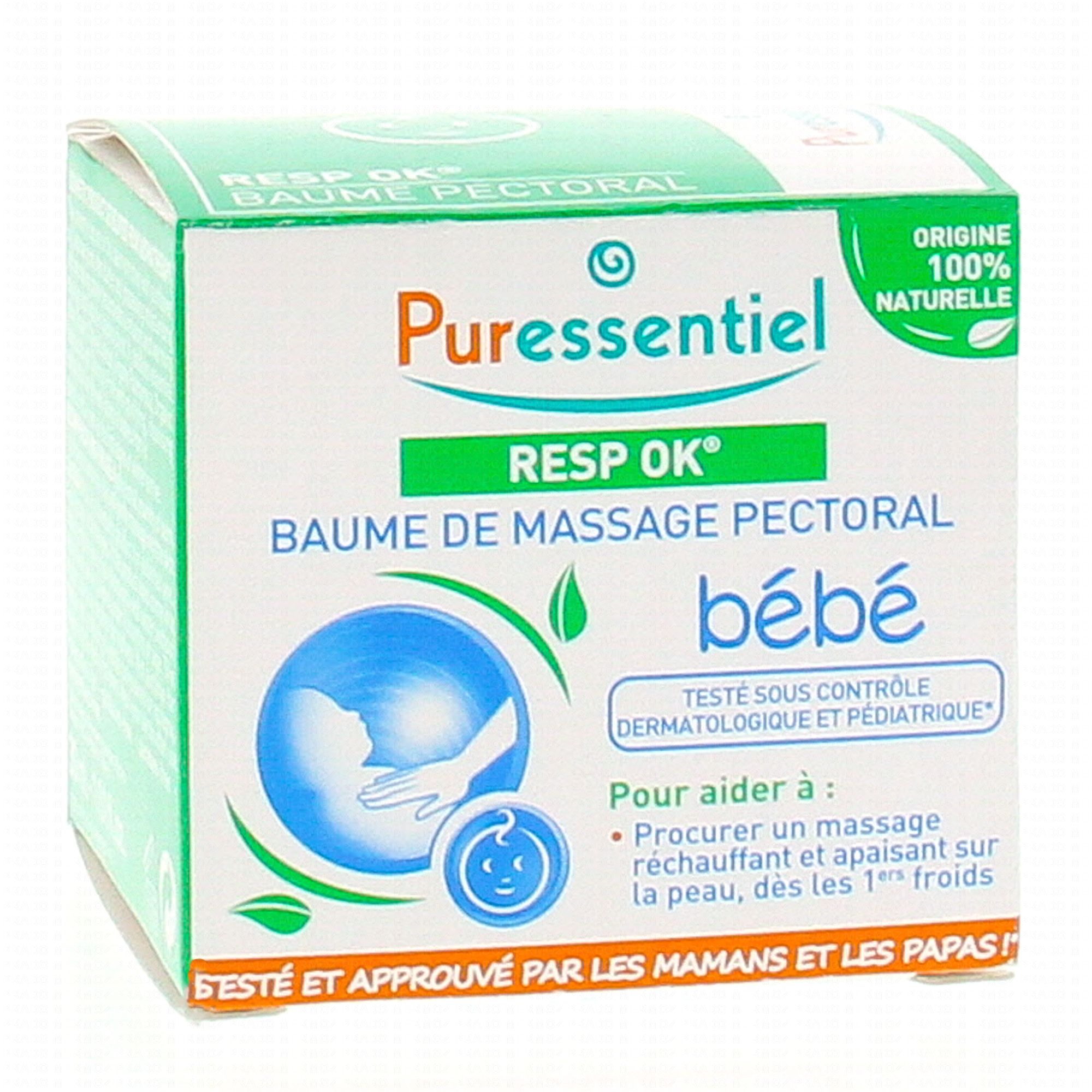 NOUVEAU PACK: Baume de massage pectoral Bébé Resp'OK® - 30 ml - Pharmacie  de la Poste