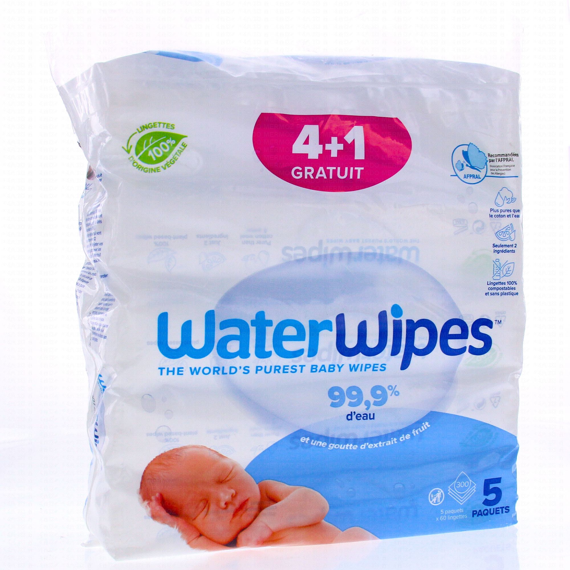 Acheter le paquet de valeur de lingettes pour bébé WaterWipes à