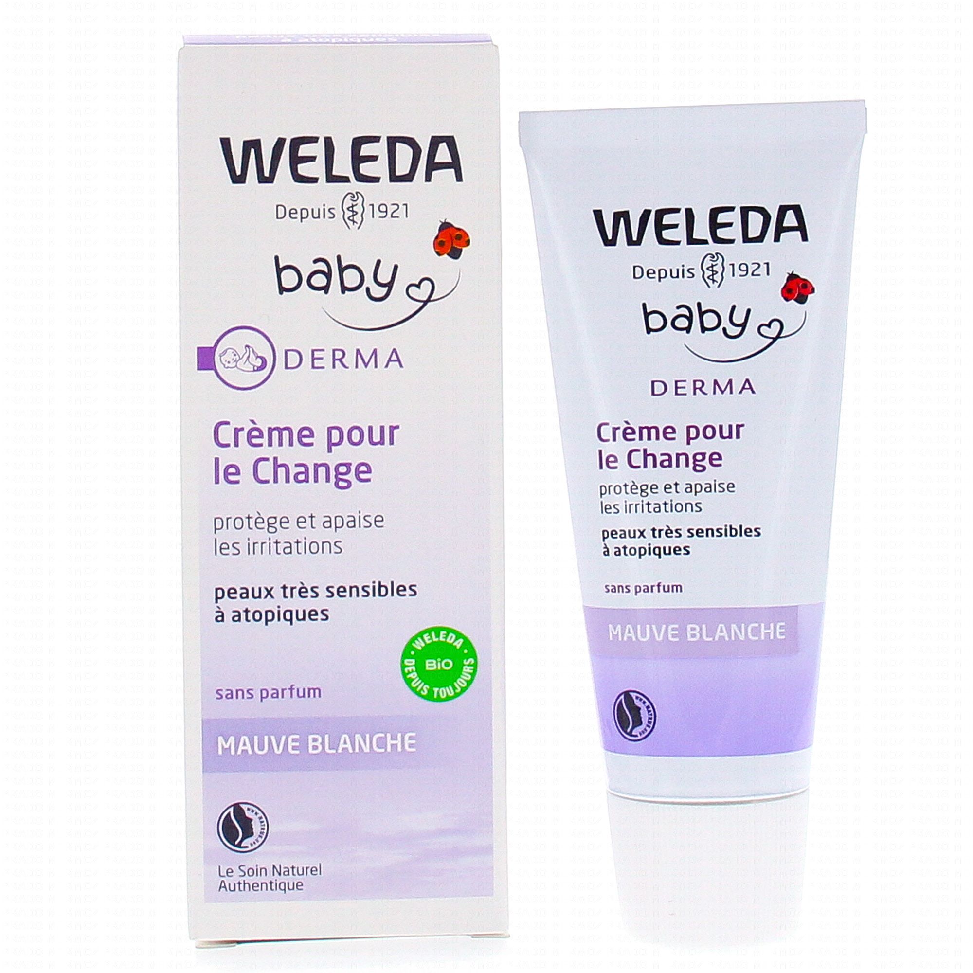 Crème Change Bébé Mauve Blanche Derma Baby WELEDA
